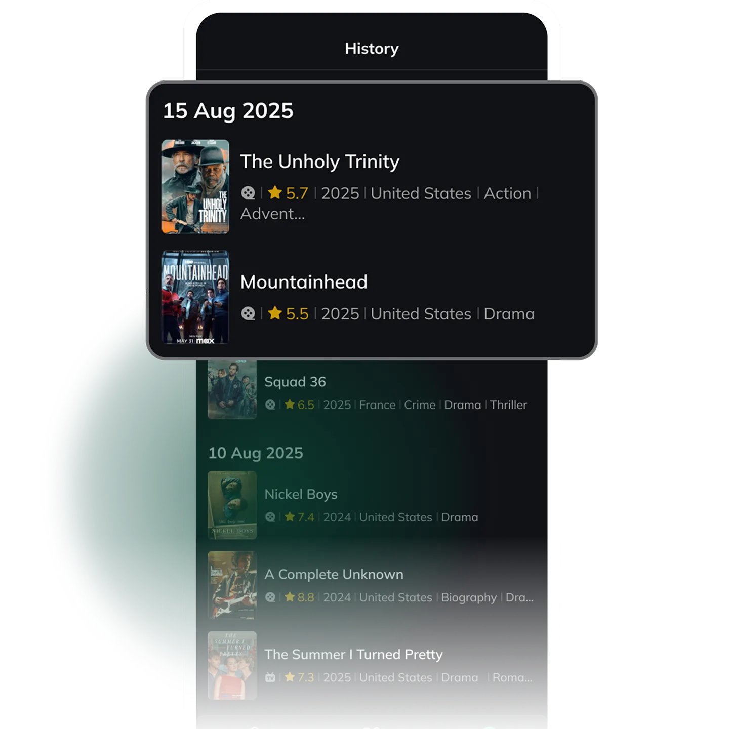Watch History